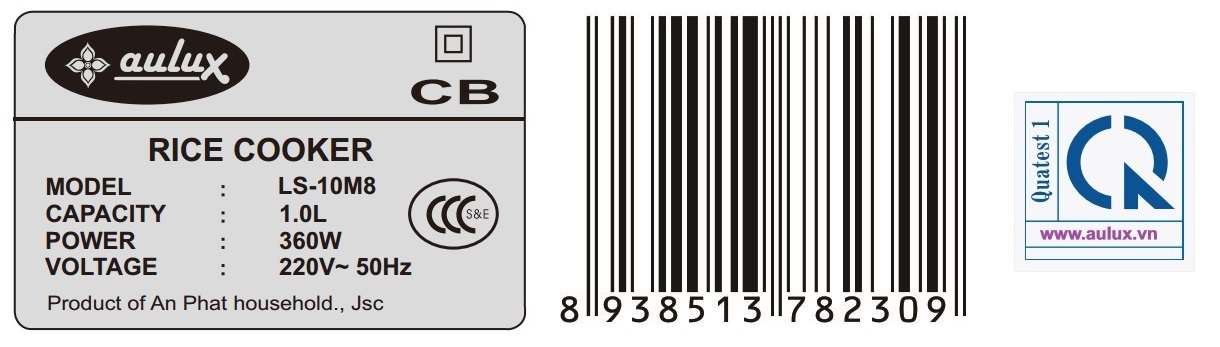 Nồi cơm điện aulux cao cấp LS-10M8